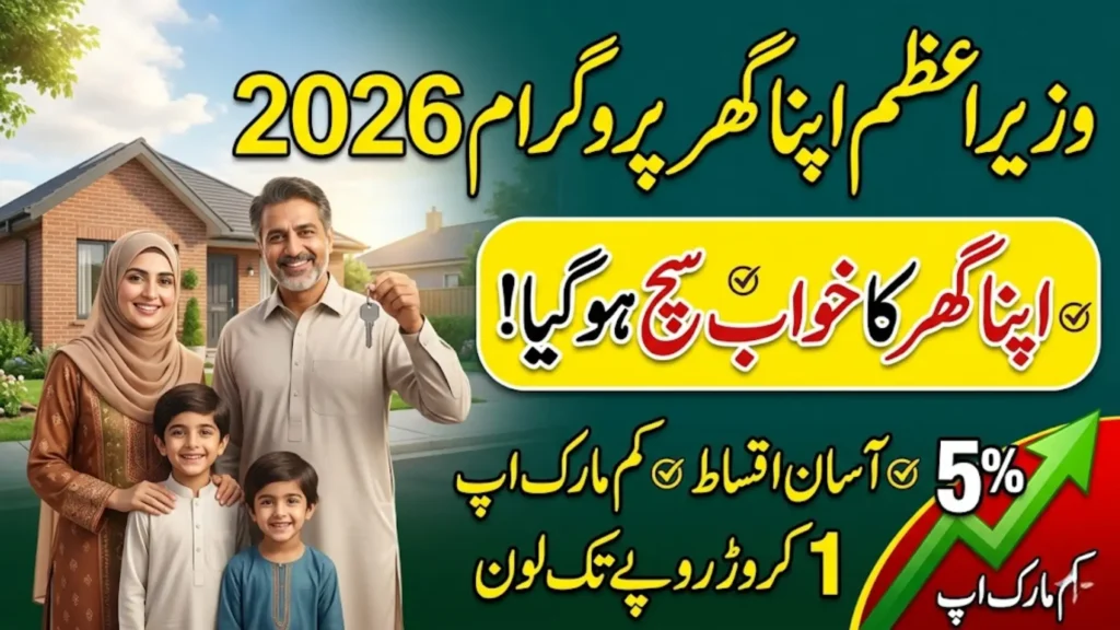 Wazir-e-Azam Apna Ghar Program 2026 Check Loan Amount Under this Program
